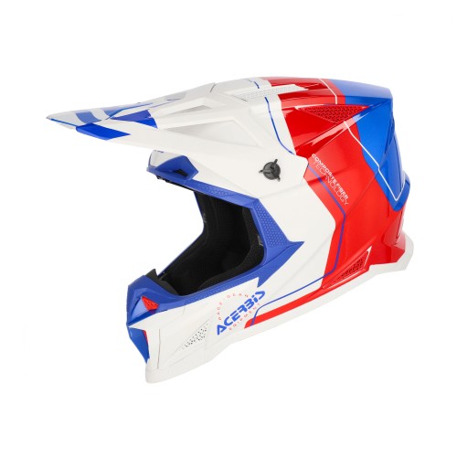 Casco Acerbis T711 Blanco/Azul/Rojo