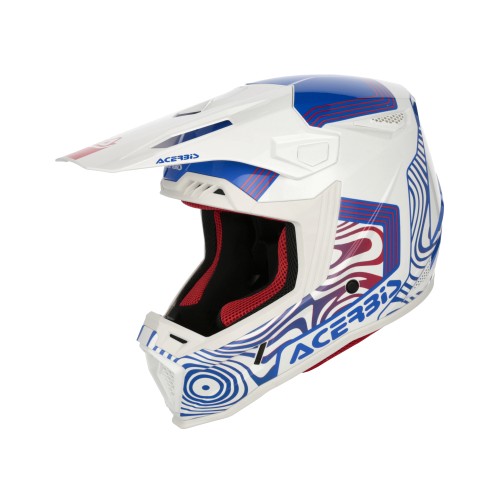 Casco Acerbis Whoops Blanco/Azul/Rojo