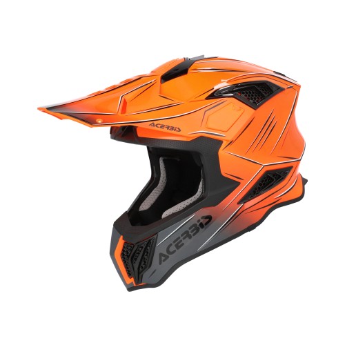 Casco Acerbis Airstrike-X Naranja/Gris