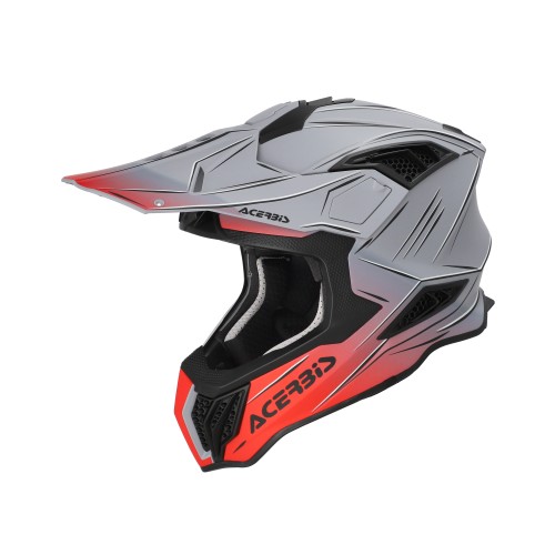 Casco Acerbis Airstrike-X Gris/Rojo