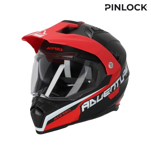 Casco Acerbis Flip 2206 Gris/Rojo