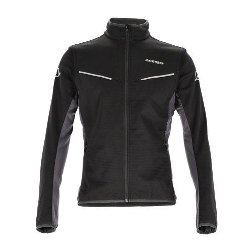 [0024320.319.062] Chaqueta Acerbis Softshell Track Negro/Gris (S)