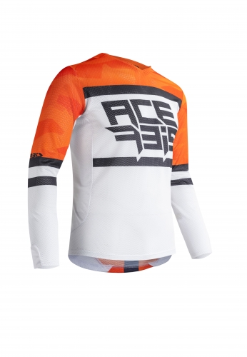[0023905.203.062] Camiseta Acerbis Mx Helios Ventilado Naranja/Blanco