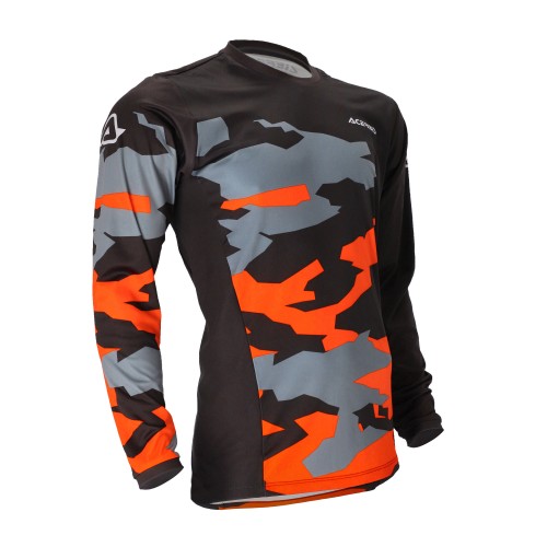 Camiseta Acerbis X-Duro Winter Negro/Naranja