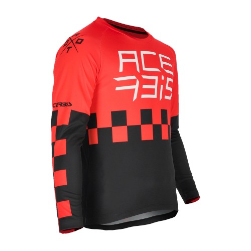 Camiseta Acerbis Mx J-Kid One Rojo/Negro