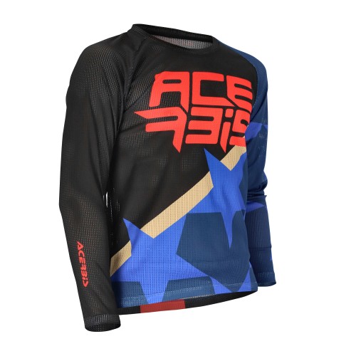 [0024780.251.061] Camiseta Acerbis Mx J-Windy One Niño Vent Azul/Negro (XS)