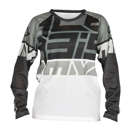 [0025146.315.061] Camiseta Acerbis Mx J-Windy Four Niño Ventilado Negro/Blanco (XS)