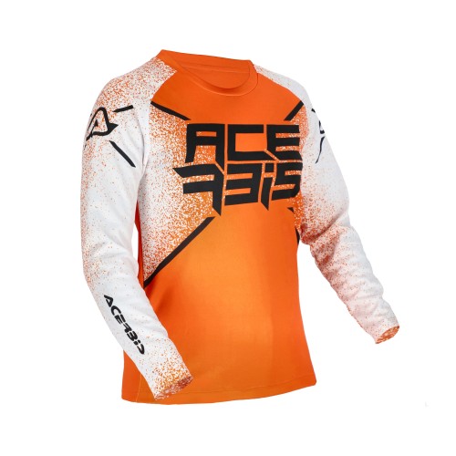 Camiseta Acerbis Mx J-Kid Five Naranja/Blanco