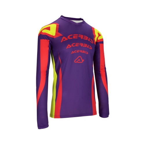 Camiseta Acerbis Mx J-Track Askar Morado/Rojo