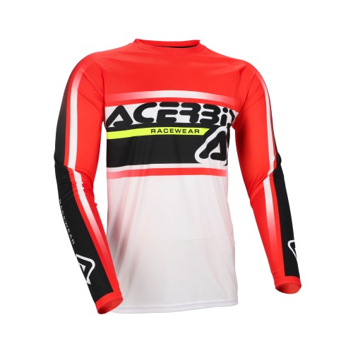 Camiseta Acerbis Mx Linear Lugo Rojo/Blanco