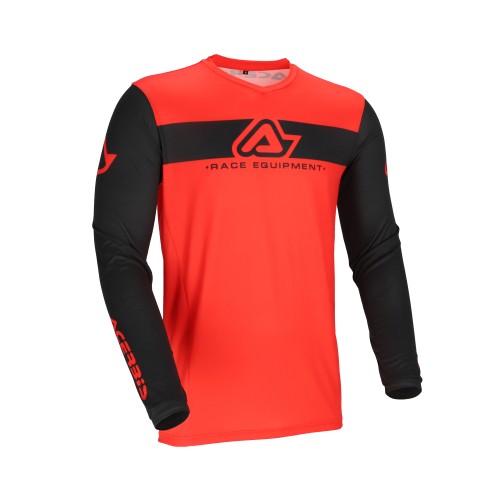Camiseta Acerbis Mx J-Track Inc. 2.0 Negro/Rojo