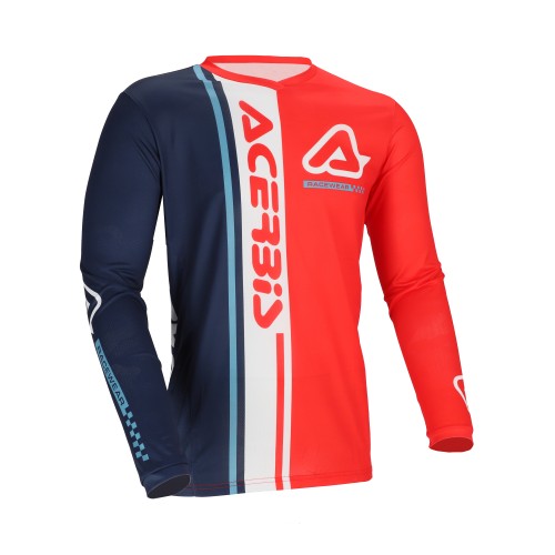 Camiseta Acerbis Mx J-Track Connection Rojo/Azul