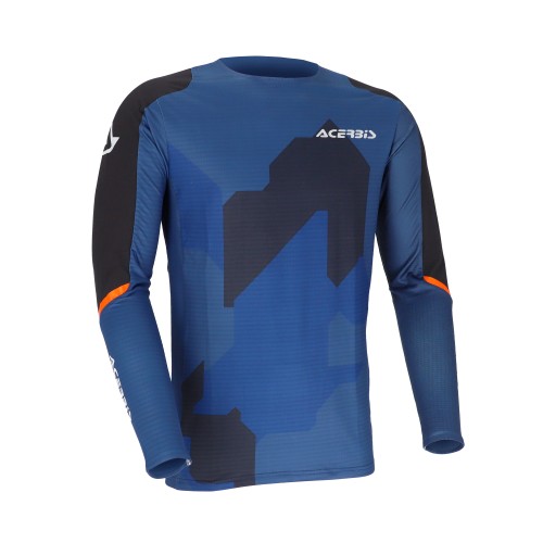 Camiseta Acerbis X-Duro Winter 3.0 Azul/Naranja
