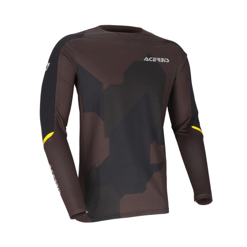 Camiseta Acerbis X-Duro Winter 3.0 Negro/Amarillo
