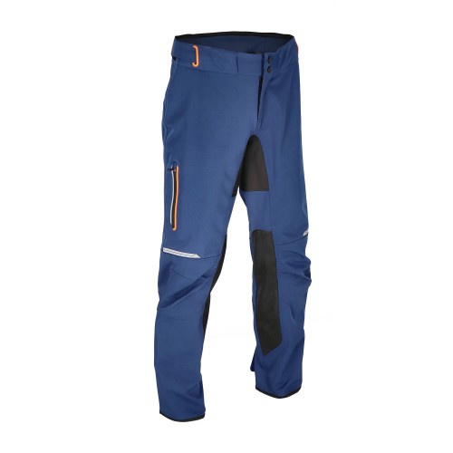 Pantalones Acerbis X-Duro W-Proof Baggy Azul/Naranja