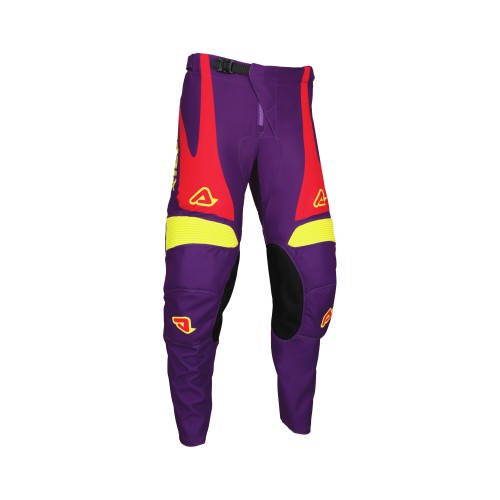 Pantalones Acerbis Mx Track Askar Morado/Rojo