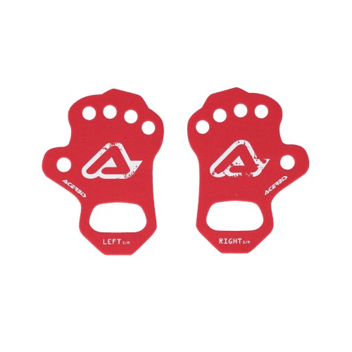 Guantes Acerbis Debajo Del Palmino Rojo/Blanco