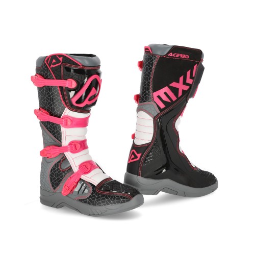 Botas Acerbis Negro/Morado