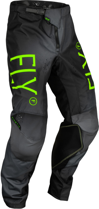 Pantalón Infantil Fly Racing Kinetic Prodigy - Antracita / Verde Neón / True Blue