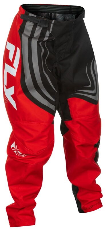 Pantalón Infantil Fly Racing F-16 - Negro / Rojo / Blanco