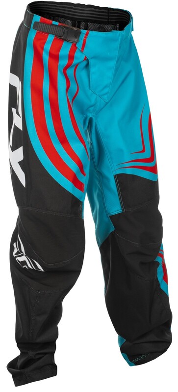 [378-23126] Pantalón Infantil Fly Racing F-16 - Cian / Negro / Rojo