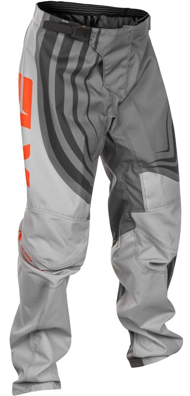 [378-23324] Pantalón Infantil Fly Racing F-16 - Gris / Naranja