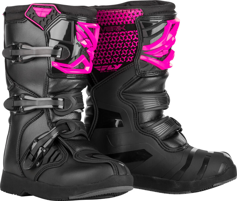 Botas Infantiles Fly Racing Maverik - Rosa / Negro