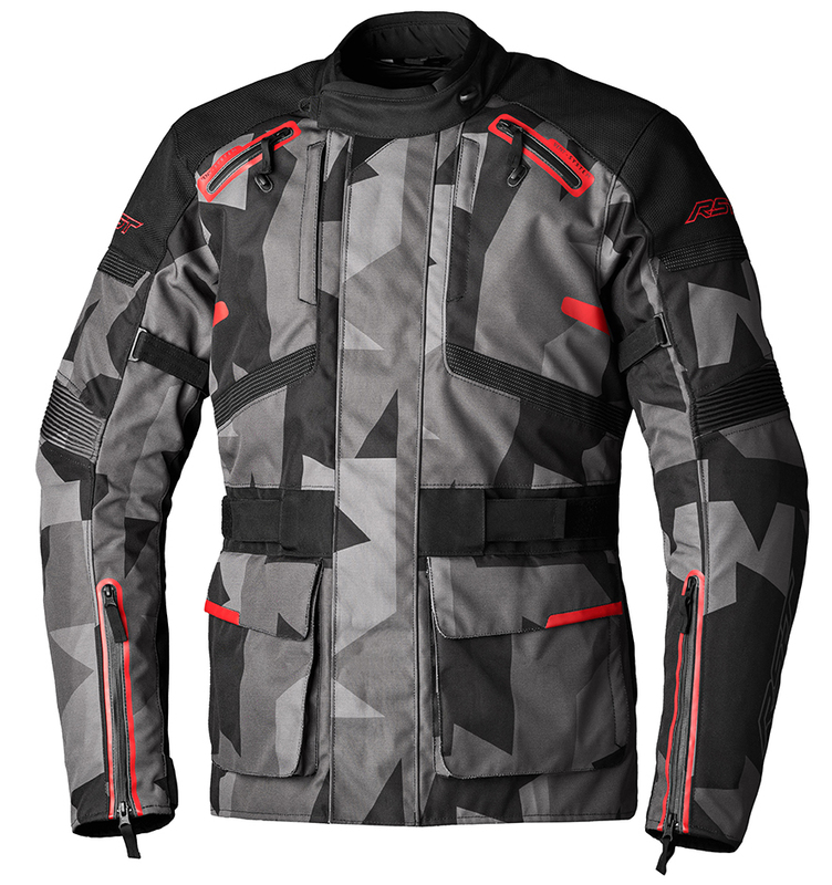 Chaqueta Textil RST Endurance CE Hombre - Camo / Gris / Rojo