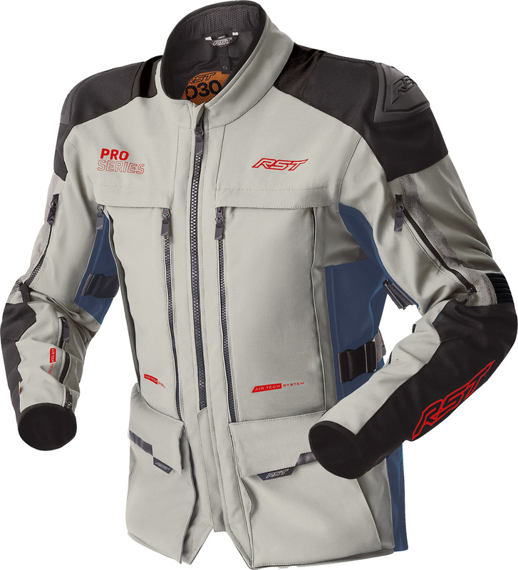[103599SIL-40] Chaqueta RST Pro Series Adventure D3o - Plata/Azul (40)