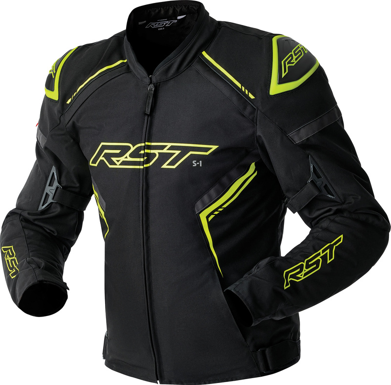 Chaqueta Textil RST S1 D3o - Negro/Amarillo Neón