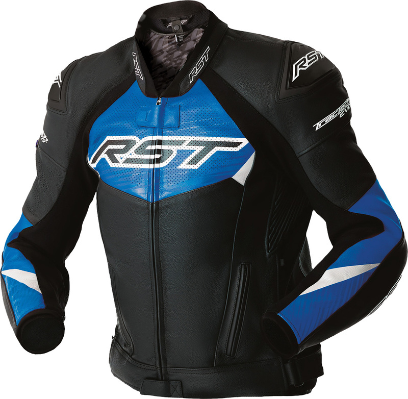Chaqueta de Piel RST Tractech EVO D3o - Negro/Azul