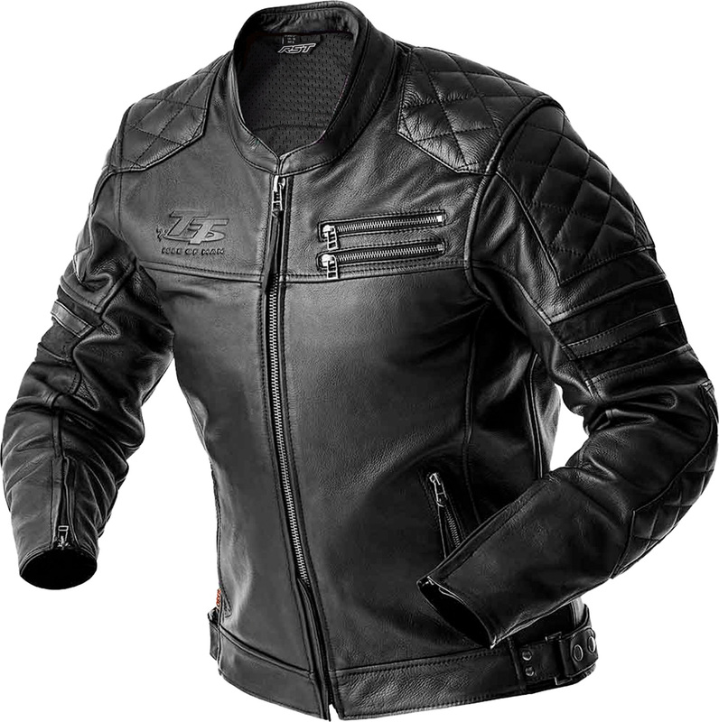Chaqueta de Piel RST Hillberry D3o - Negro