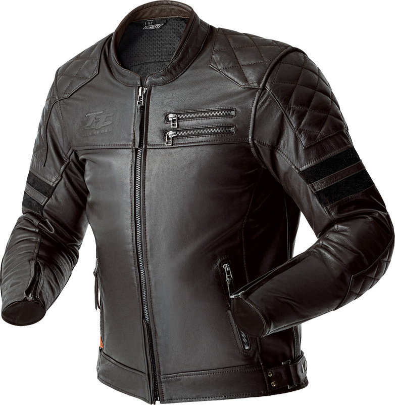 Chaqueta de Piel RST Hillberry D3o - Marrón