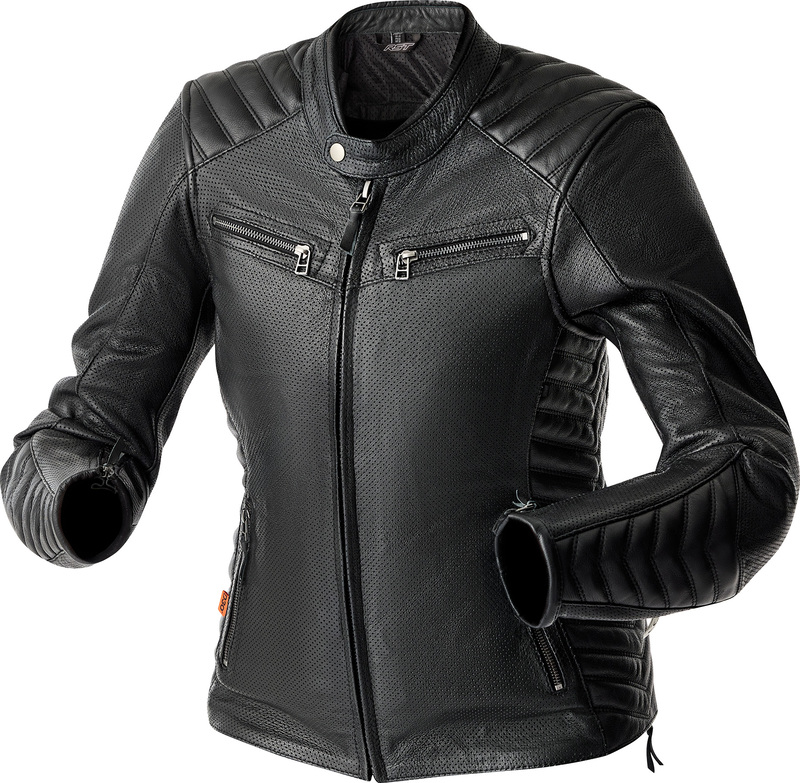 Chaqueta de Piel RST Roadster AIR D3o Mujer - Negro