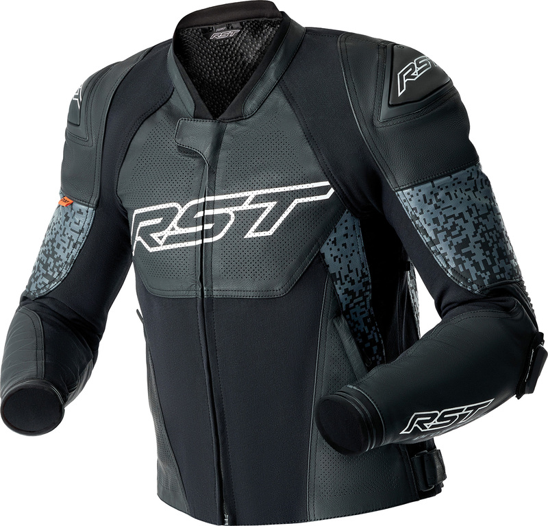 Chaqueta de Piel RST Pro Series Supersport-K D3o - Negro/Gris