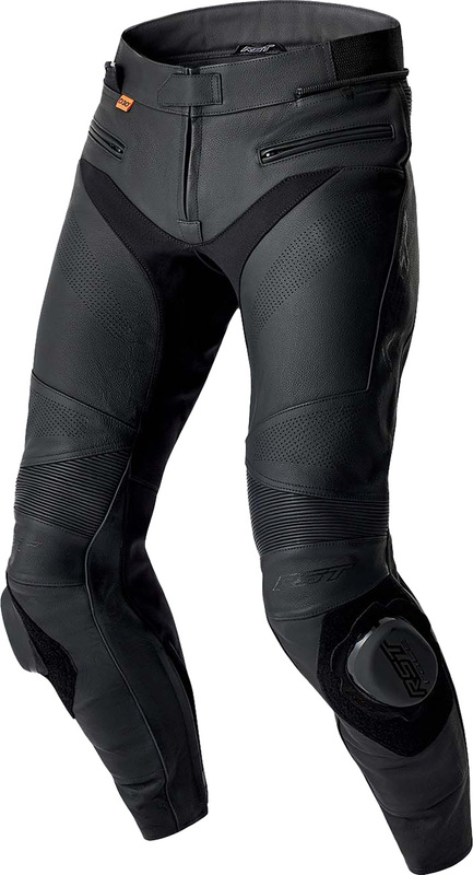 Pantalón de Piel RST S1 D30 Pernera Larga - Negro