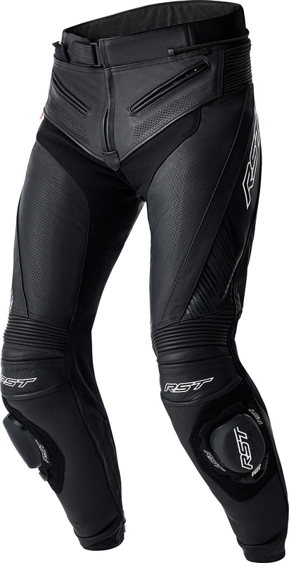 Pantalón de Piel RST Tractech EVO D30 - Negro/Blanco