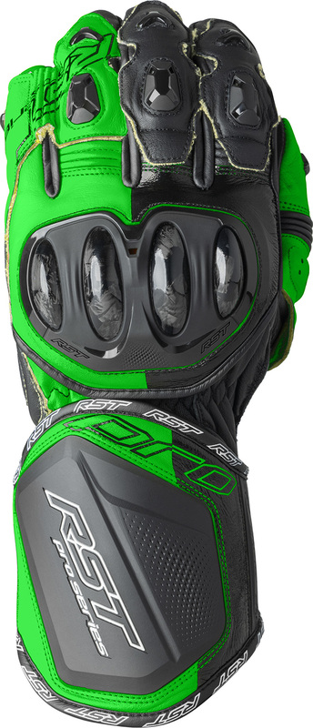[103715F.GRN-09] Guantes RST Pro Series GP D3o - Negro/Verde Neón
