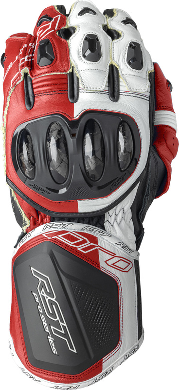 [103715RED-08] Guantes RST Pro Series GP D3o - Negro/Rojo