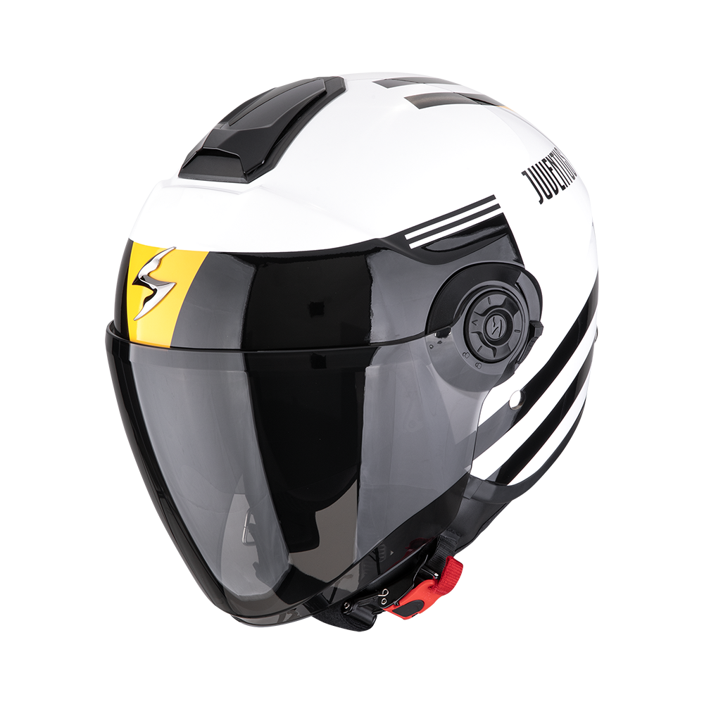 Casco Scorpion Exo-City II Juventus Blanco-Negro-Amarillo