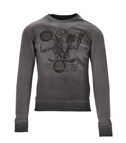 Sudadera Acerbis Sp Club Wheelie Mujer Gris Mel.