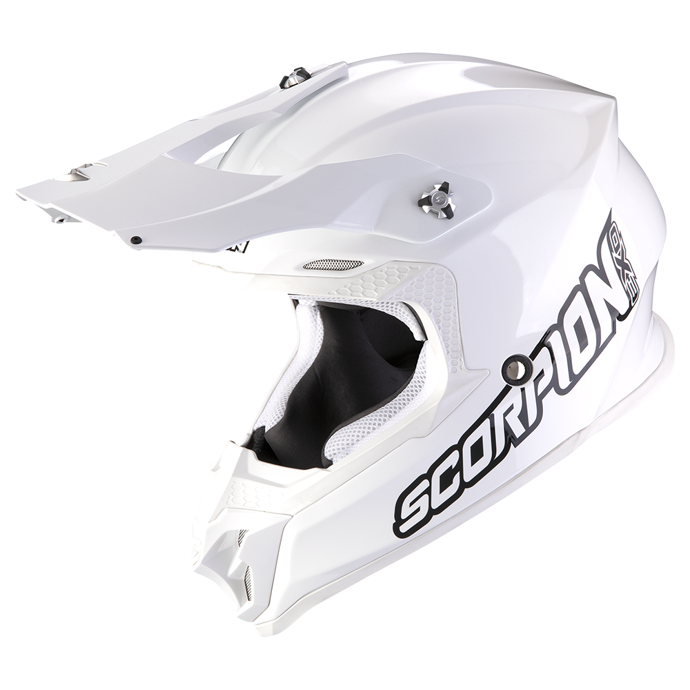 Casco Scorpion Vx-16 Evo Air Liso Blanco