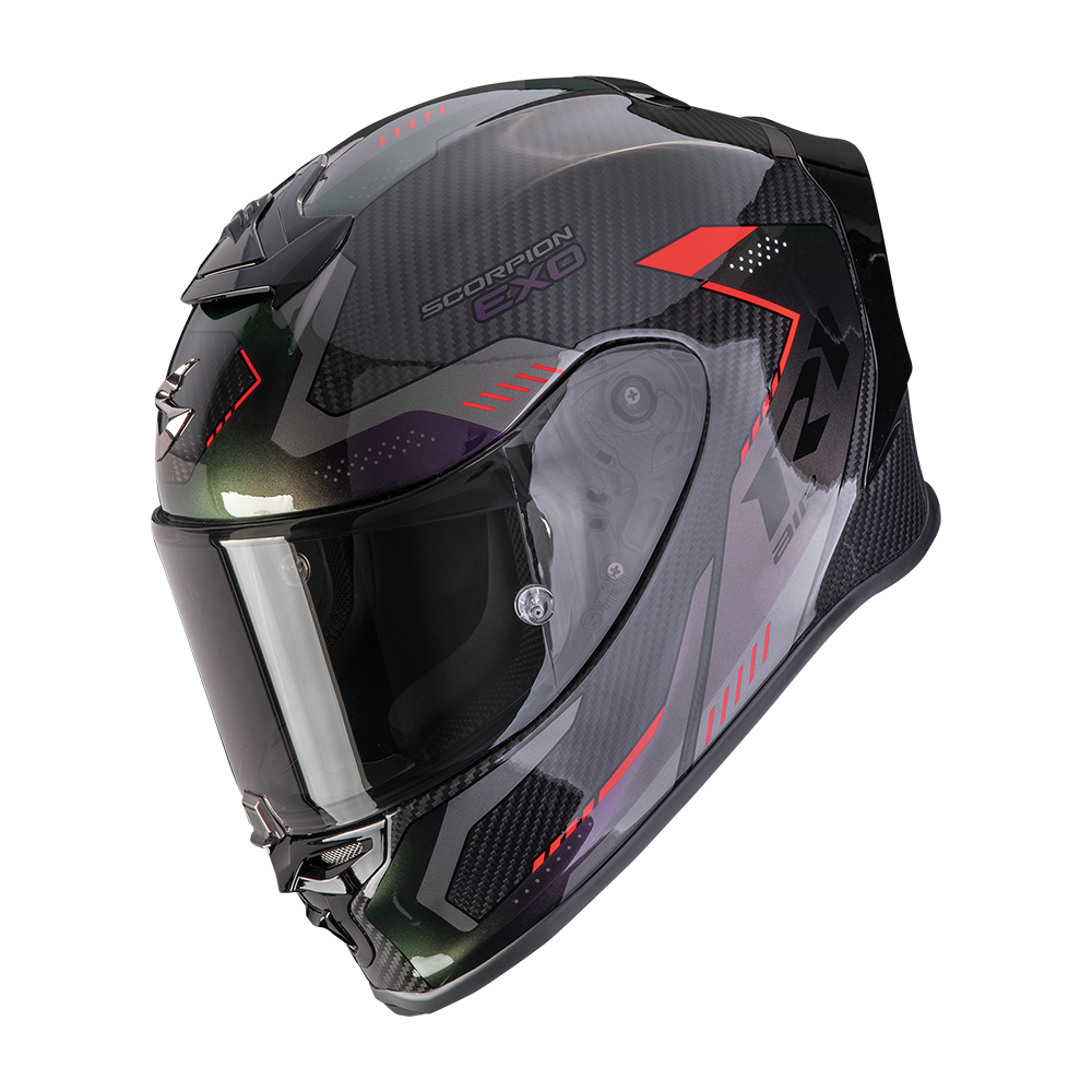 [110-535-38-02] Casco Scorpion Exo-R1 Evo Carbon Air Propel Negro-Camaleón (XS)
