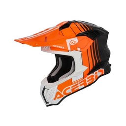 Casco Acerbis Airstrike-C Naranja/Blanco
