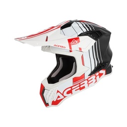 Casco Acerbis Airstrike-C Blanco/Rojo