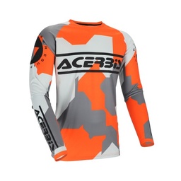 Camiseta Acerbis Mx Linear Sumbawa Naranja/Gris