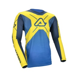 Camiseta Acerbis Mx J-Track Inc. 2.0 Azul/Amarillo