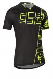 Camiseta Acerbis Mtb Combat Negro/Amarillo