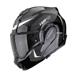 Casco Scorpion Exo-Tech Evo Pro Acuti Negro-Plata