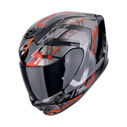 Casco Scorpion Exo-391 Clutter Negro-Rojo
